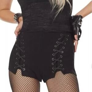 Spirit Halloween Lace Up Shorts Size Small